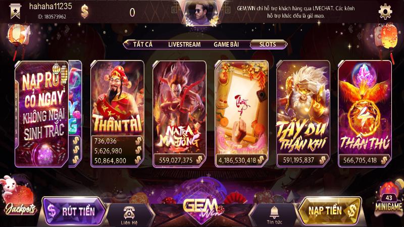 Gemwin đầu tư xây dựng hệ thống giao diện đẹp mắt
