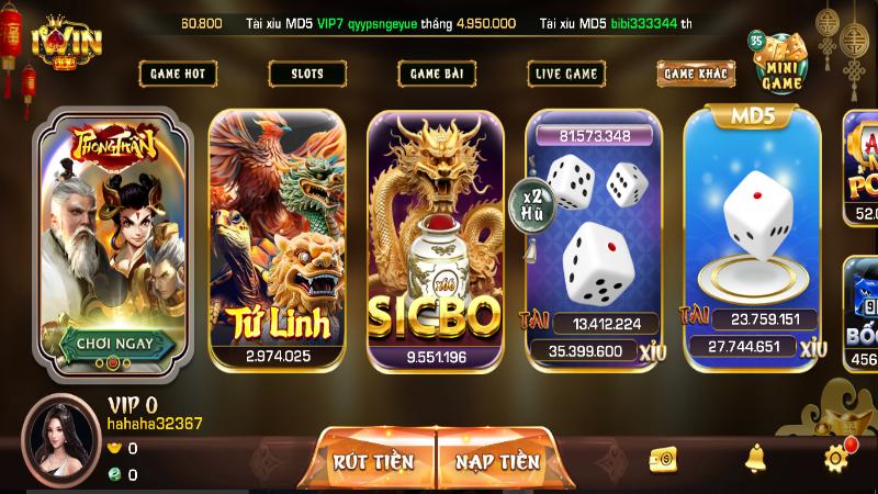 Iwin cung cấp kho trò chơi đa dạng và cuốn hút