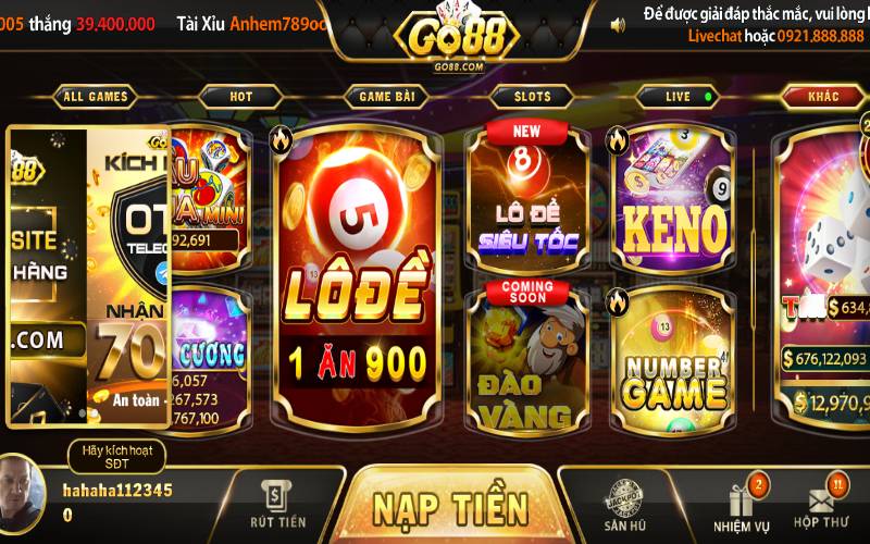 Xổ số Go88 mang đến những phần thưởng chất lượng