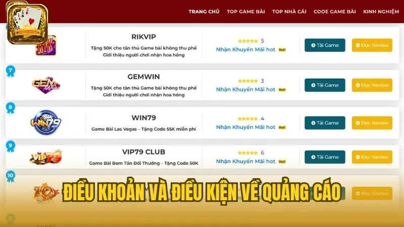 Các nội dung được cho phép quảng cáo phải tuân thủ điều kiện