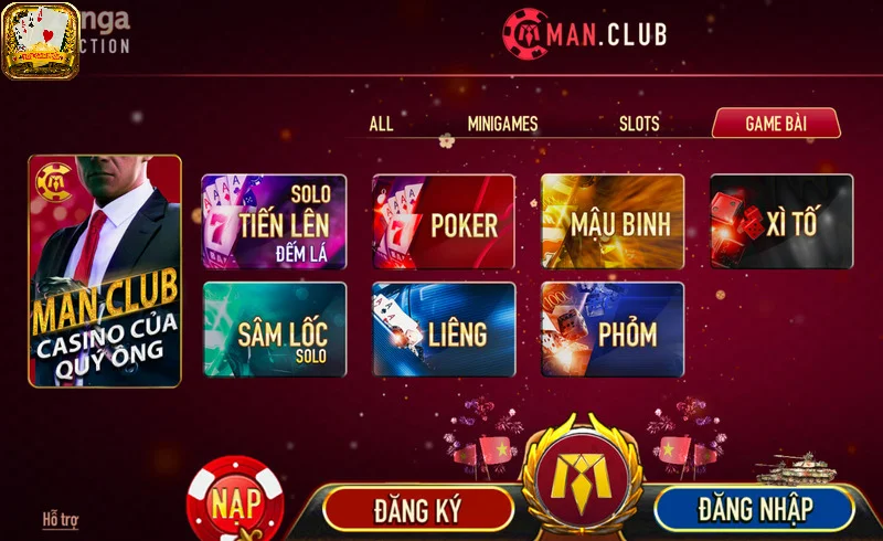 Sảnh game bài đổi thưởng với nhiều trò siêu ăn khách