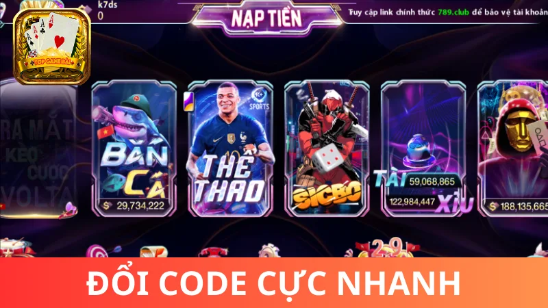 Hướng dẫn đổi giftcode 789 Club mới nhất