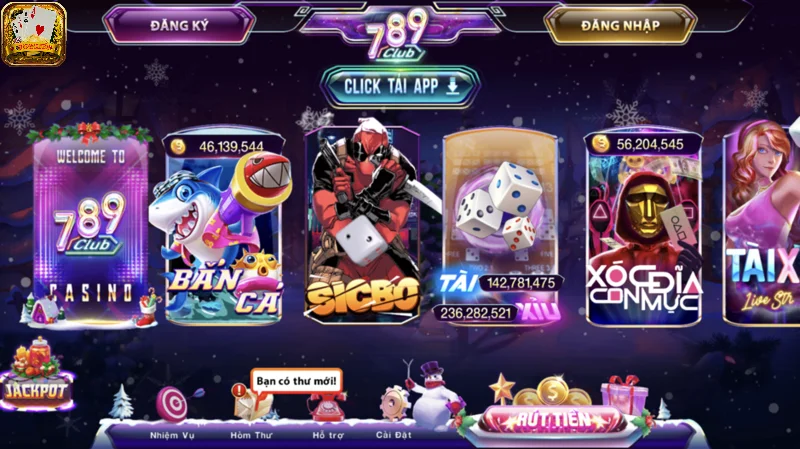 Thử thách với kho game khủng của 789club