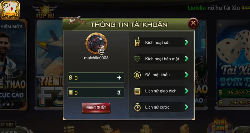 Người chơi phải có tài khoản chính thức tại cổng game