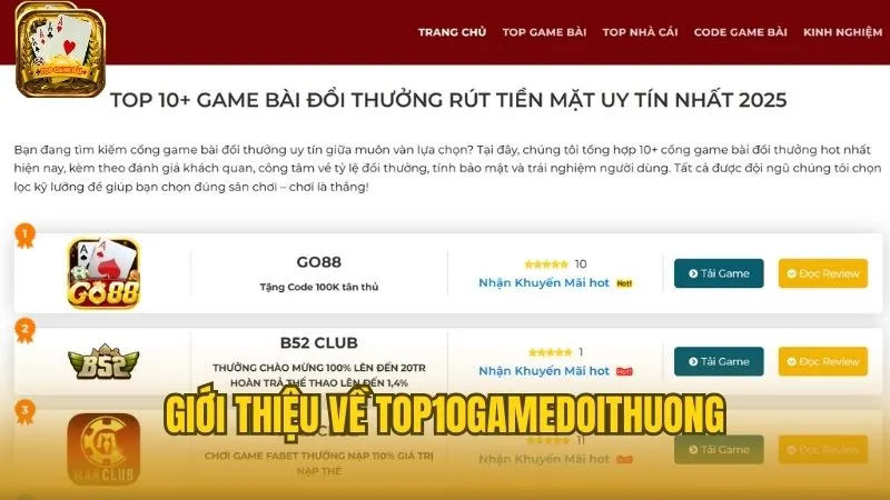 Top10gamedoithuong luôn cố gắng trở thành nơi cung cấp thông tin đáng tin cậy