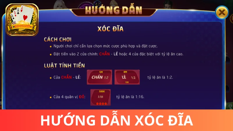 Cách chơi Xóc Đĩa online cơ bản - Hướng dẫn
