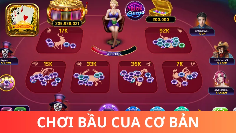 Hướng dẫn cách chơi Bầu Cua online căn bản
